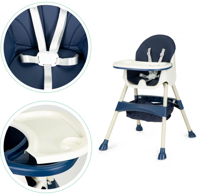 Ecotoys 2-in-1 High Chair Blue