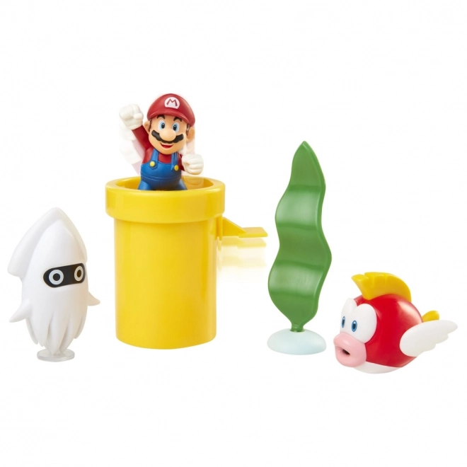Set di figurine Super Mario Diorama 6 cm