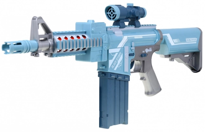 Silver Toy Gun for Kids 6+ Blaze Storm with Foam Darts & Scope