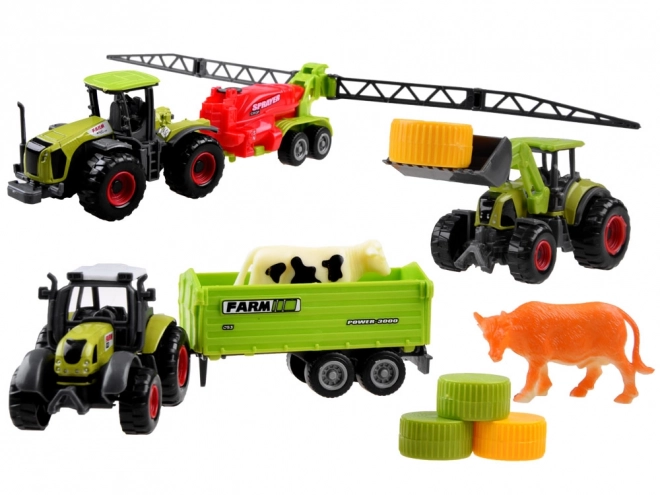 Farming Machines Tractor Set