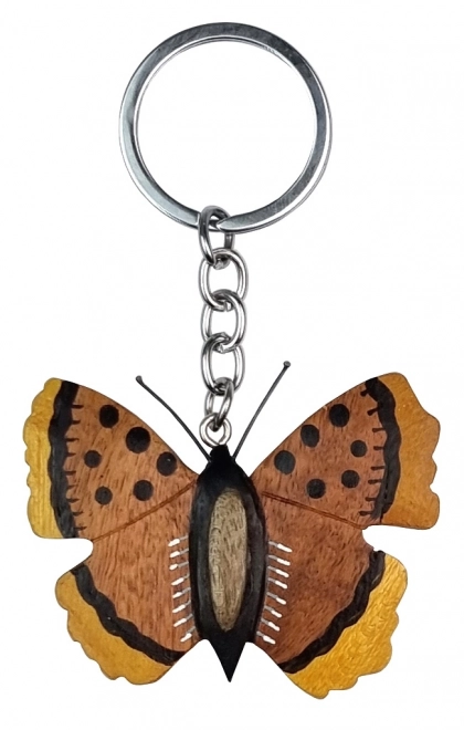 Large Wooden Keychain Butterfly