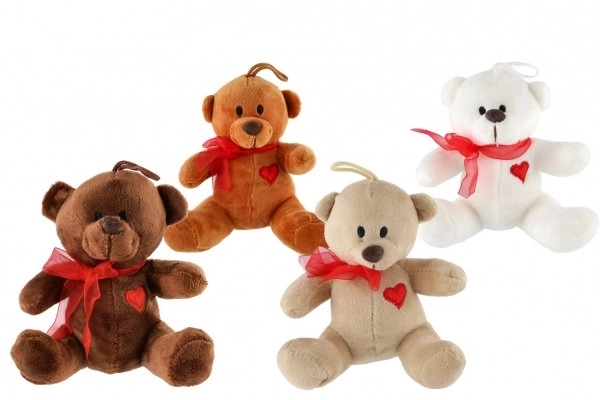 Cuddly Teddy Bear with Bow 12cm Plush