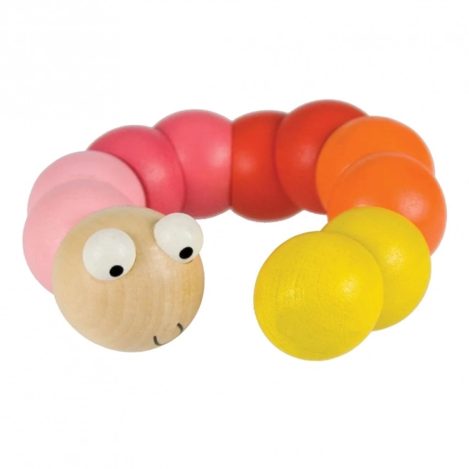 Colorful Wooden Worm Toy