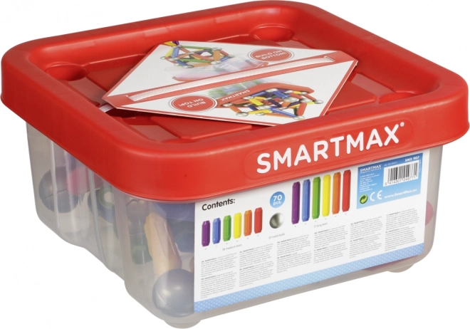 SmartMax Magnetic Construction Set - Large Container with 70 Pieces