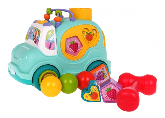 Multifunctional Toy Bus with Shape Sorter