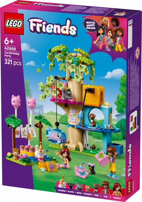 Lego Friends Oslava narodenín mačičiek a dom na strome