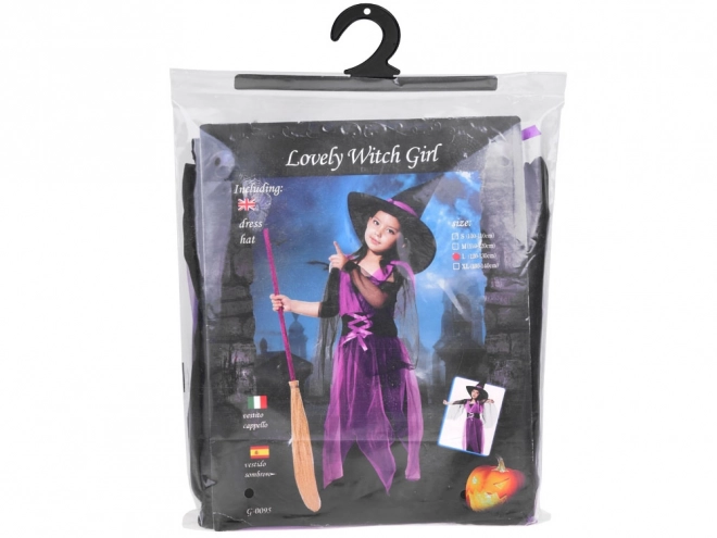 Witch Costume with Dress and Hat