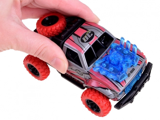 Stunt Driving 4x4 Metal Car – red