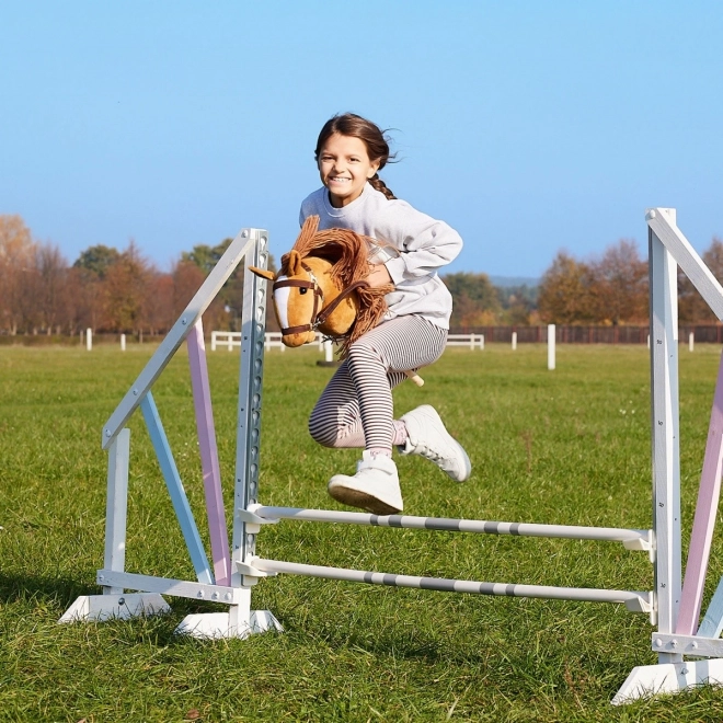 Wooden Horse on a Stick Hobby Horse HOPPIHORSE Chestnut Brown