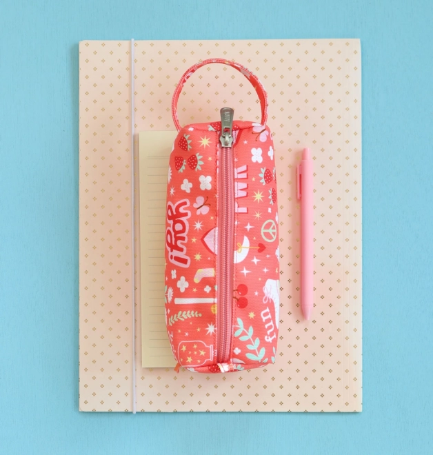 Coral Pink Pencil Case by A Little Lovely Company