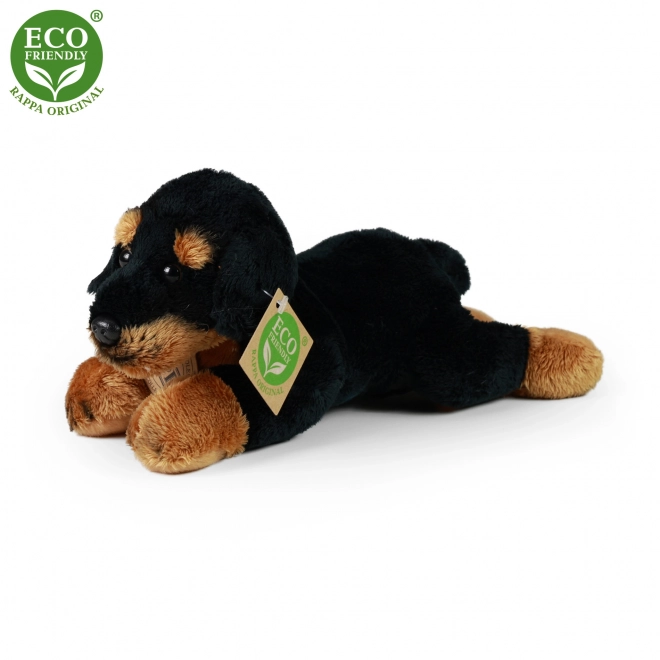 Eco-friendly plush lying dog 18 cm