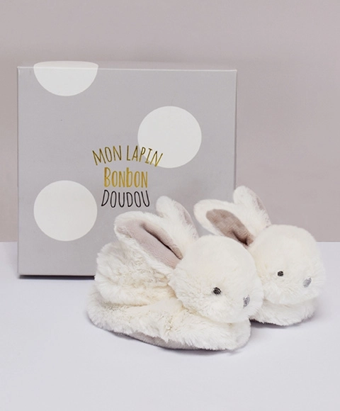 Plush Bunny Booties Gift Set