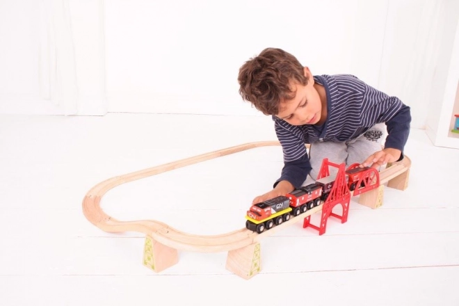 Bigjigs Rail Cargo Train Set