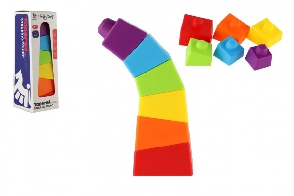 Colorful Tilting Tower Stacking Toy for Toddlers