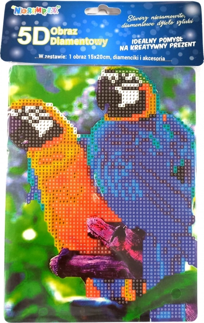 Diamond Painting Two Parrots with Stand