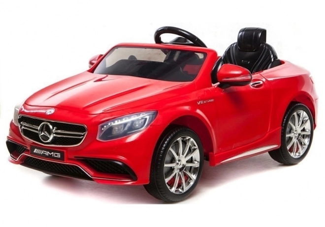 Mercedes S63 AMG Battery-Powered Car Red