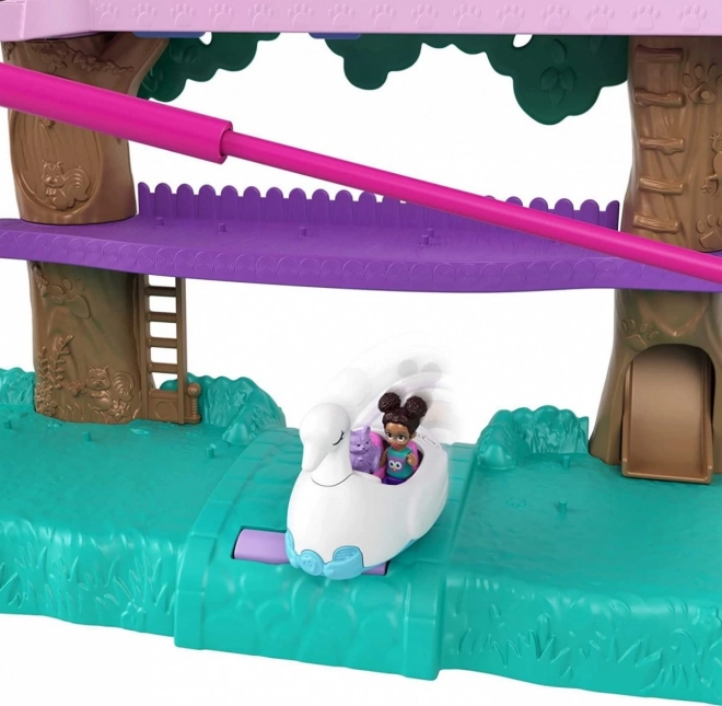 Polly Pocket Animal Adventure Treehouse Set