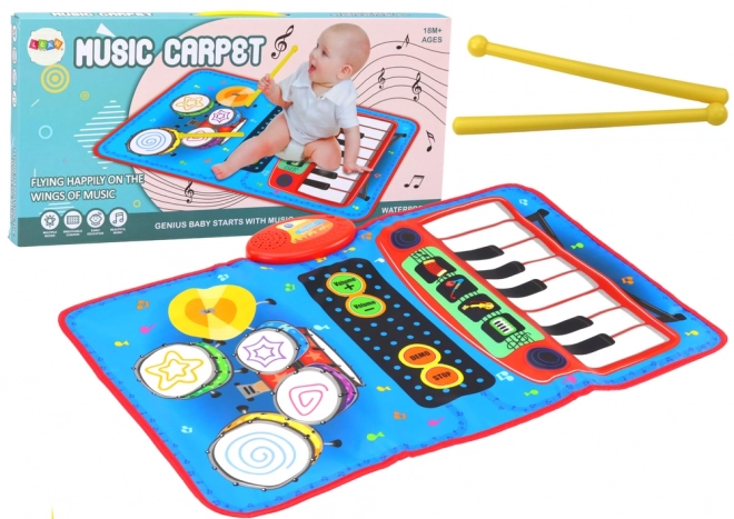 Interactive Music Mat with Drums and Piano