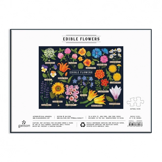 Puzzle Fiori Commestibili 1000 Pezzi