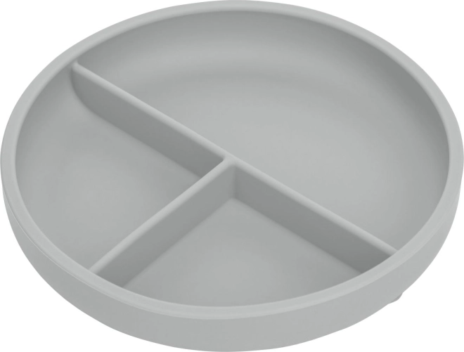 Silicone Baby Plate Grey