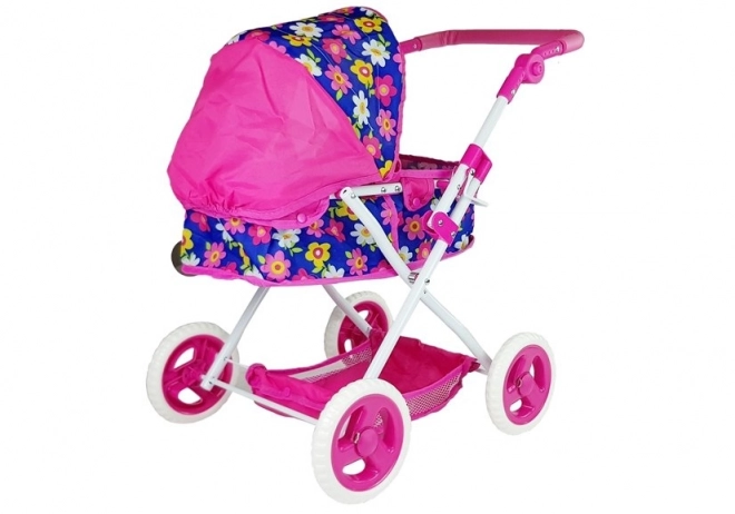 Pink Flower Doll Stroller