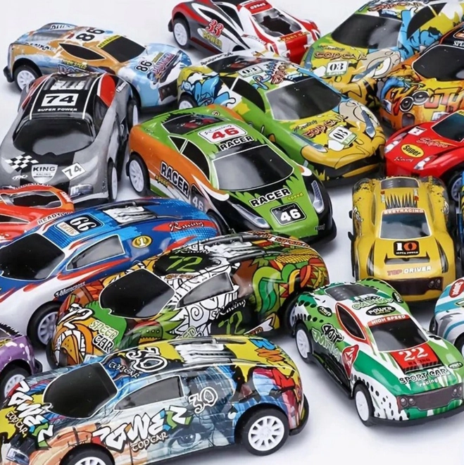 Woopie set of racing cars in a box 50 pcs