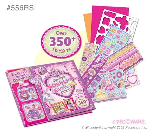 Princess Stickers and Cards Set