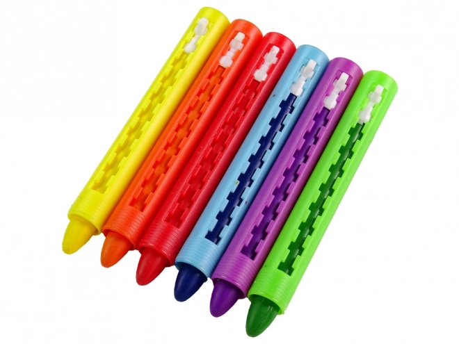 Pastel Colored Crayons Set 6 Pieces