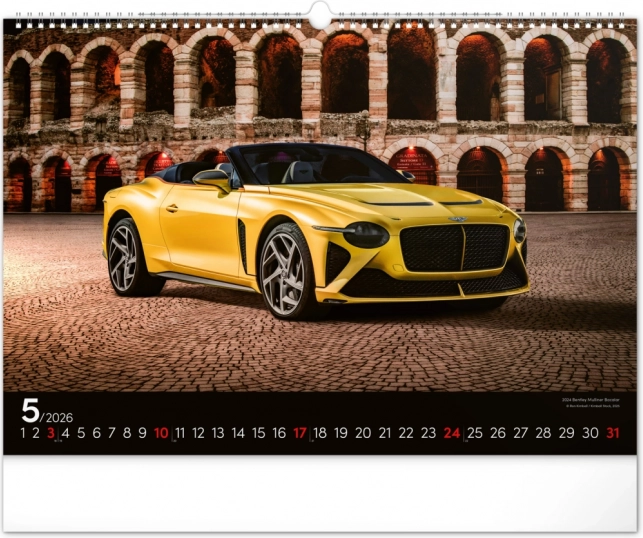 Wall Calendar Fast Cars 2026