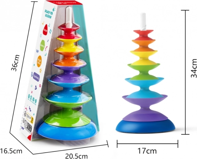 Bunte Turm WOOPIE BABY für Kinder 18m+