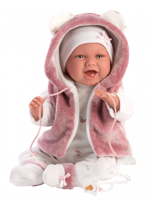 New Born Realistic Baby Doll with Sounds and Soft Body - 42 cm