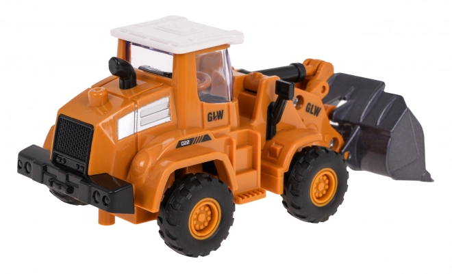 Children's Metal Bulldozer with Rubber Tires and Friction Drive