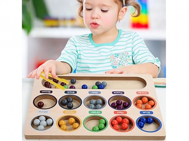 Montessori Colorful Beads Mosaic Puzzle