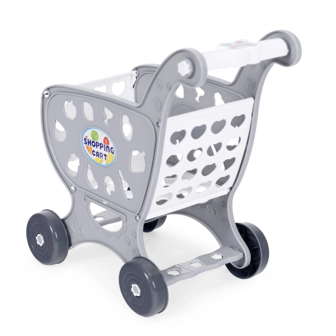 Children's Gray Shopping Cart with 18 Accessories