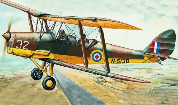 Model D.H.82 Tiger Moth Airplane