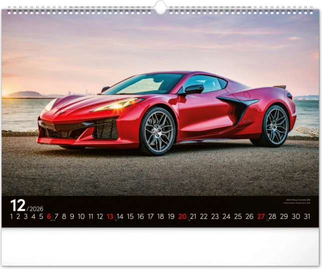 Wall Calendar Fast Cars 2026