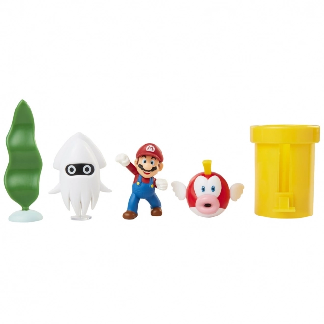 Set di figurine Super Mario Diorama 6 cm