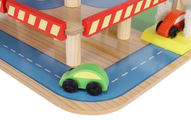 Wooden Parking Garage for Kids