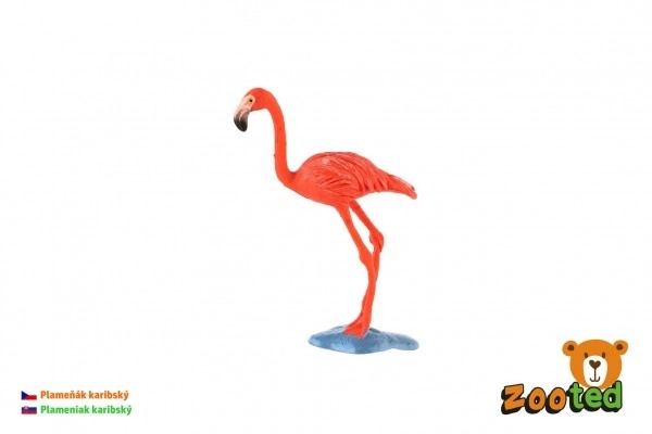 Caribbean Flamingo Plastic Toy 9cm