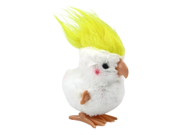 Puha plüss és feltűnő sárga bóbita
