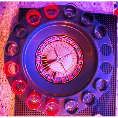 Alcohol Roulette Set with Shot Glasses