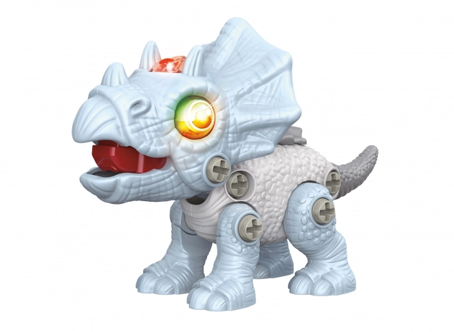 Screw-together Dinosaur with Effects Triceratops Toy