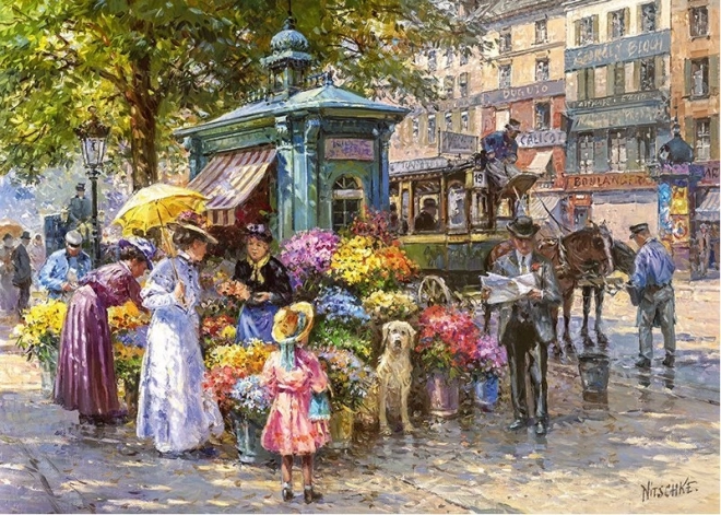 Cherry Pazzi Flower Market Puzzle 1000 Pieces