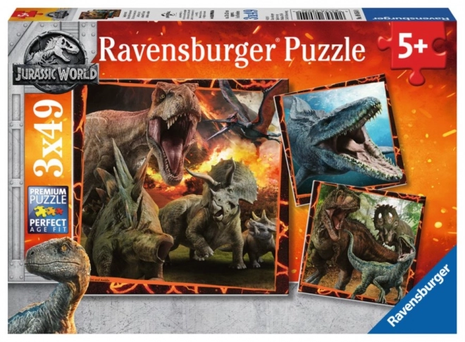 Ravensburger Jurassic World 3x49 Piece Puzzle Set