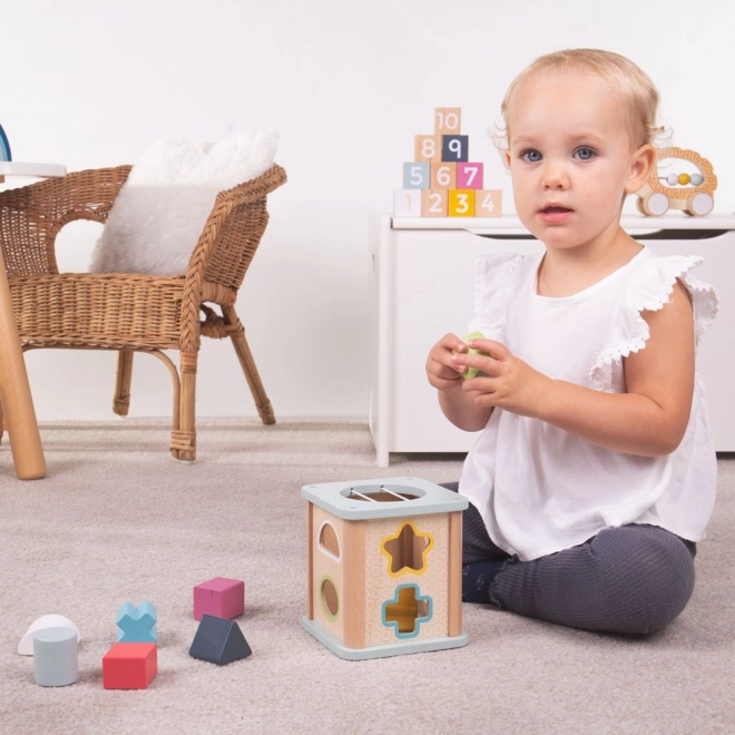 Bigjigs Toys Wooden Shape Sorter Cube