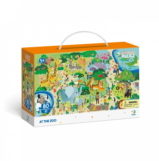 Zoo Animals Educational Puzzle 80 Pieces