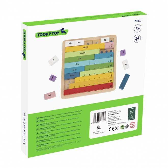 Gioco in legno - puzzle contare