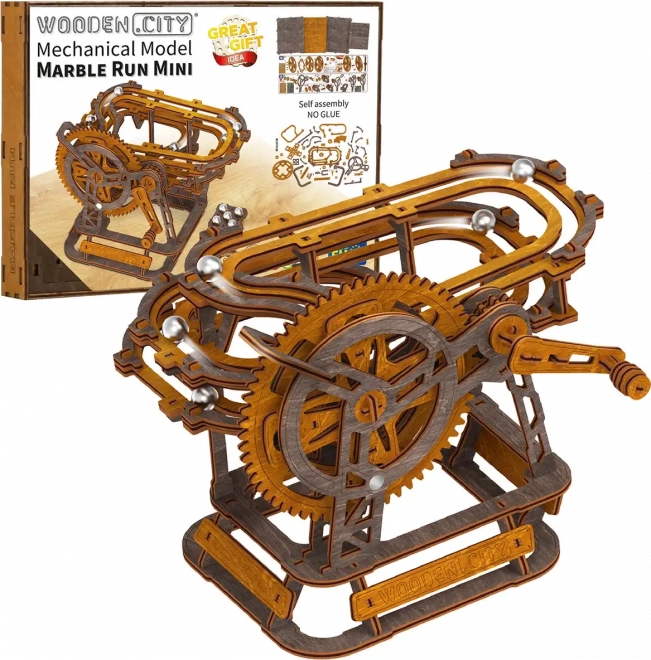 Wooden City 3D Wooden Marble Run Mini Puzzle