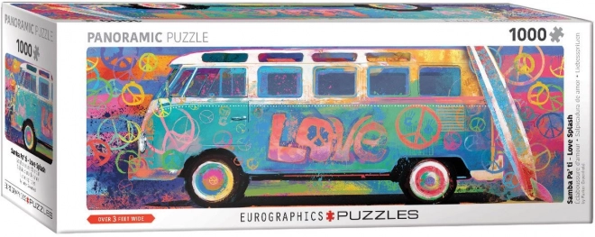 Colorful Volkswagen Panoramic Puzzle