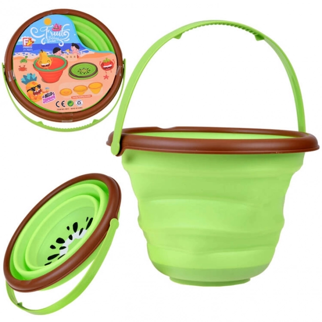 Folding Kiwi Toy Bucket for Little Adventurers